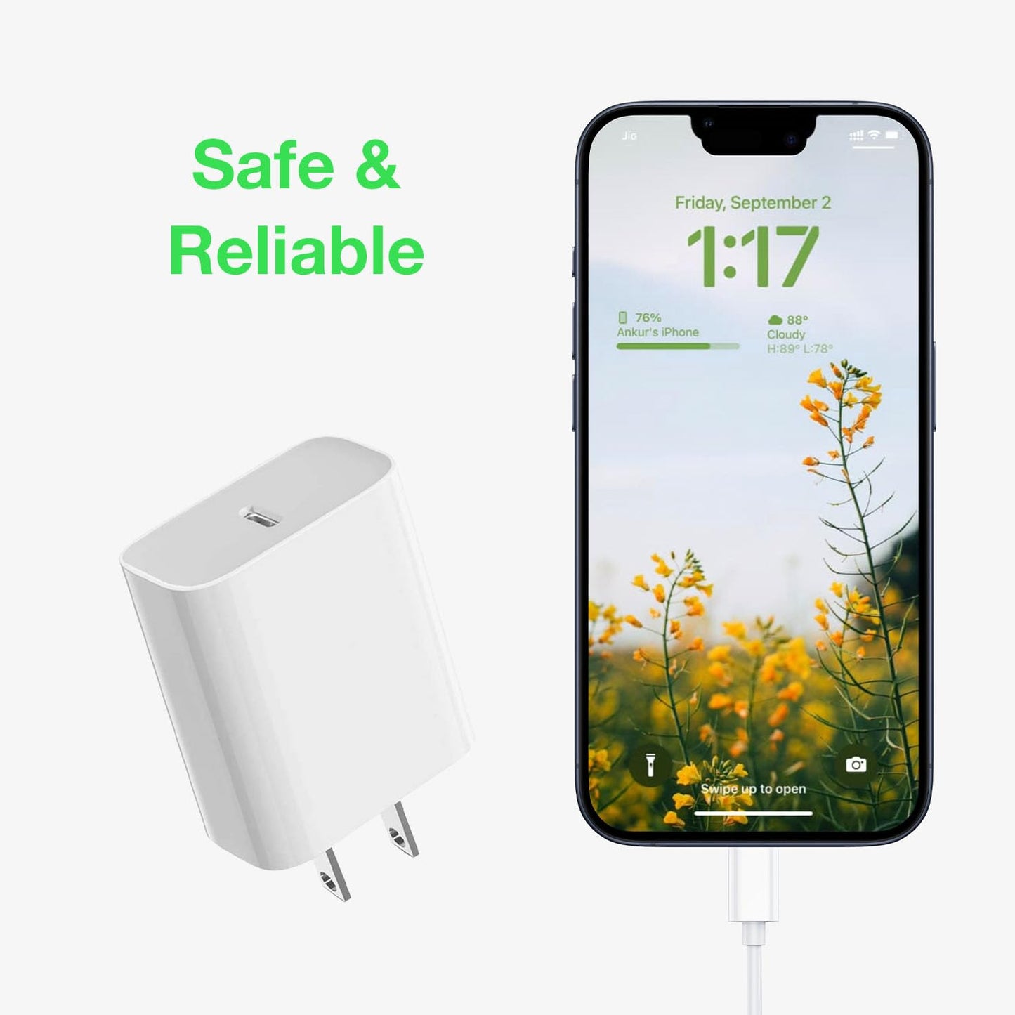 Fast Charger with 6ft Cable