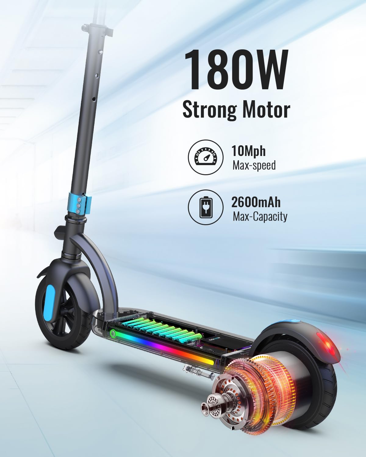 Gyroor H40 Kids Electric Scooter with Lights