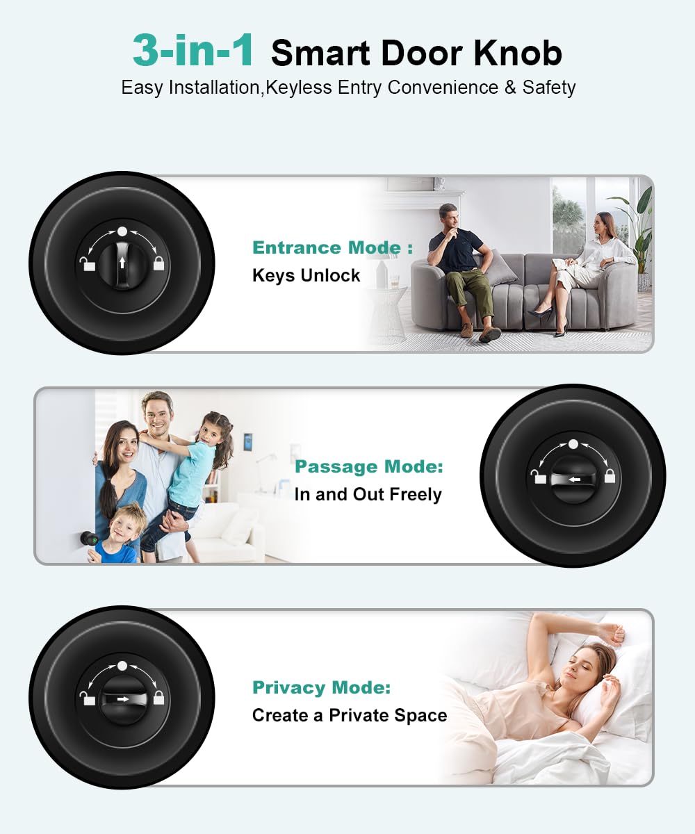 Biometric Smart Fingerprint Door Lock with App Control