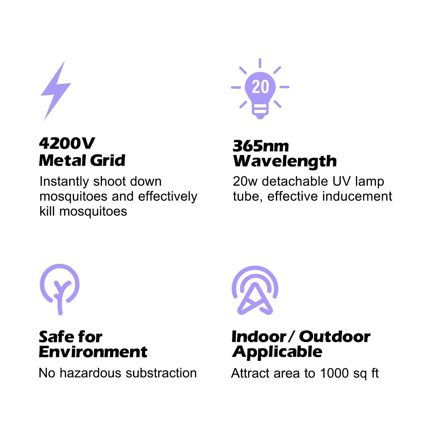 Electric Mosquito Zapper for Indoor and Outdoor Use