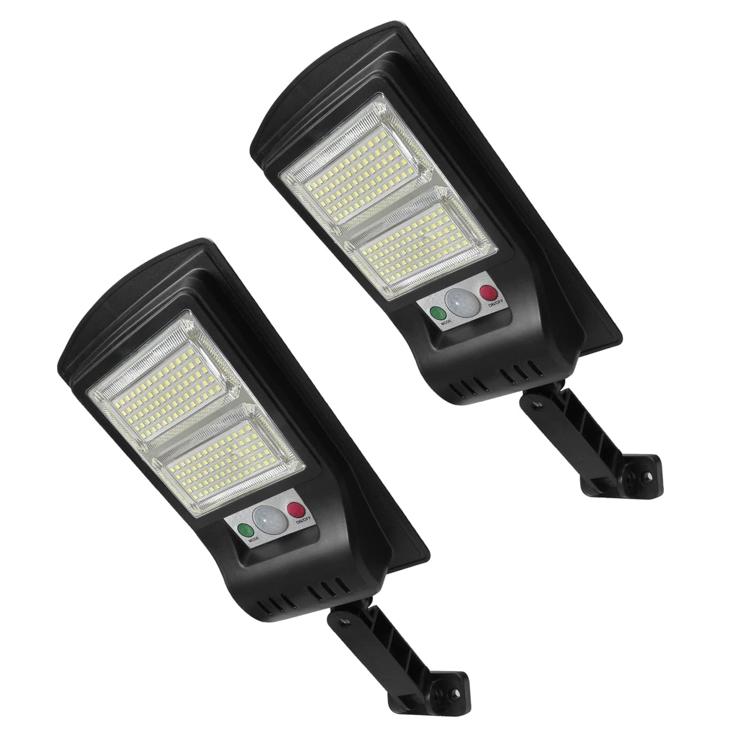 Duewot Outdoor Solar Lights - 2 Pack 1000 Lumens, 3 Motion Sensor Mode, Waterproof Security Lights for Outside Patios, Gardens, Decks, Yards, Barm, Outside Walls, Gutter and Fences.