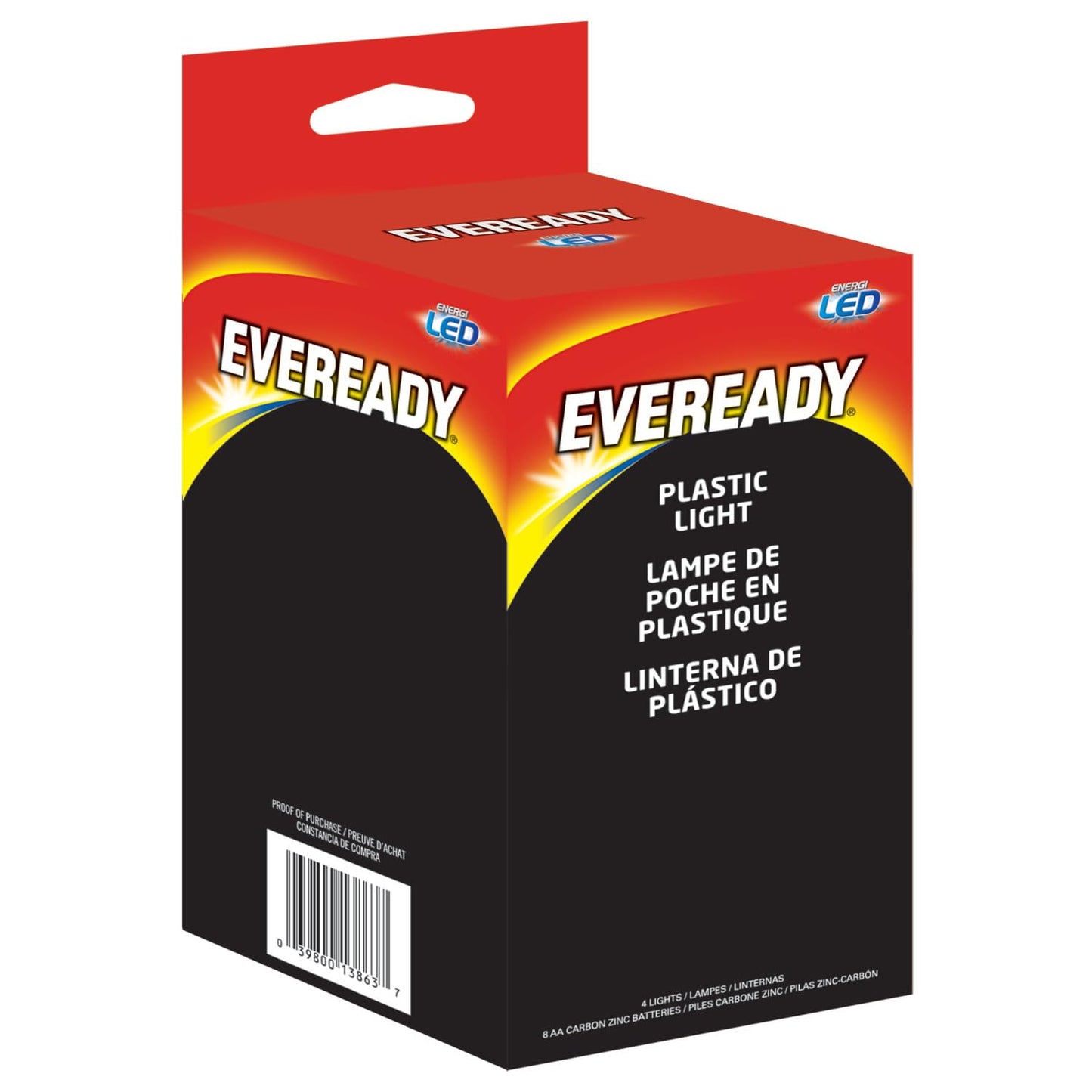 Eveready LED Flashlights 4-Pack for Emergencies