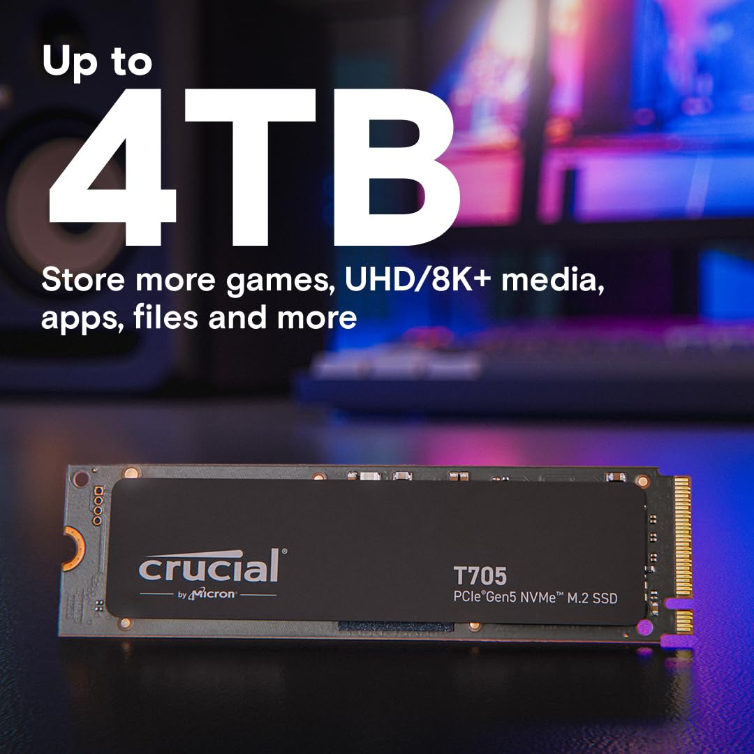 Crucial 4TB PCIe Gen5 NVMe M.2 SSD