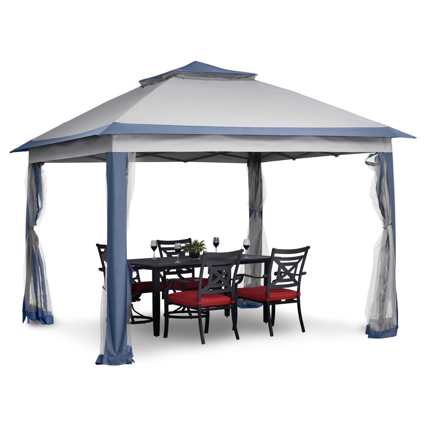 Wonlink 11x11 FT Adjustable Gazebo Tent with Netting