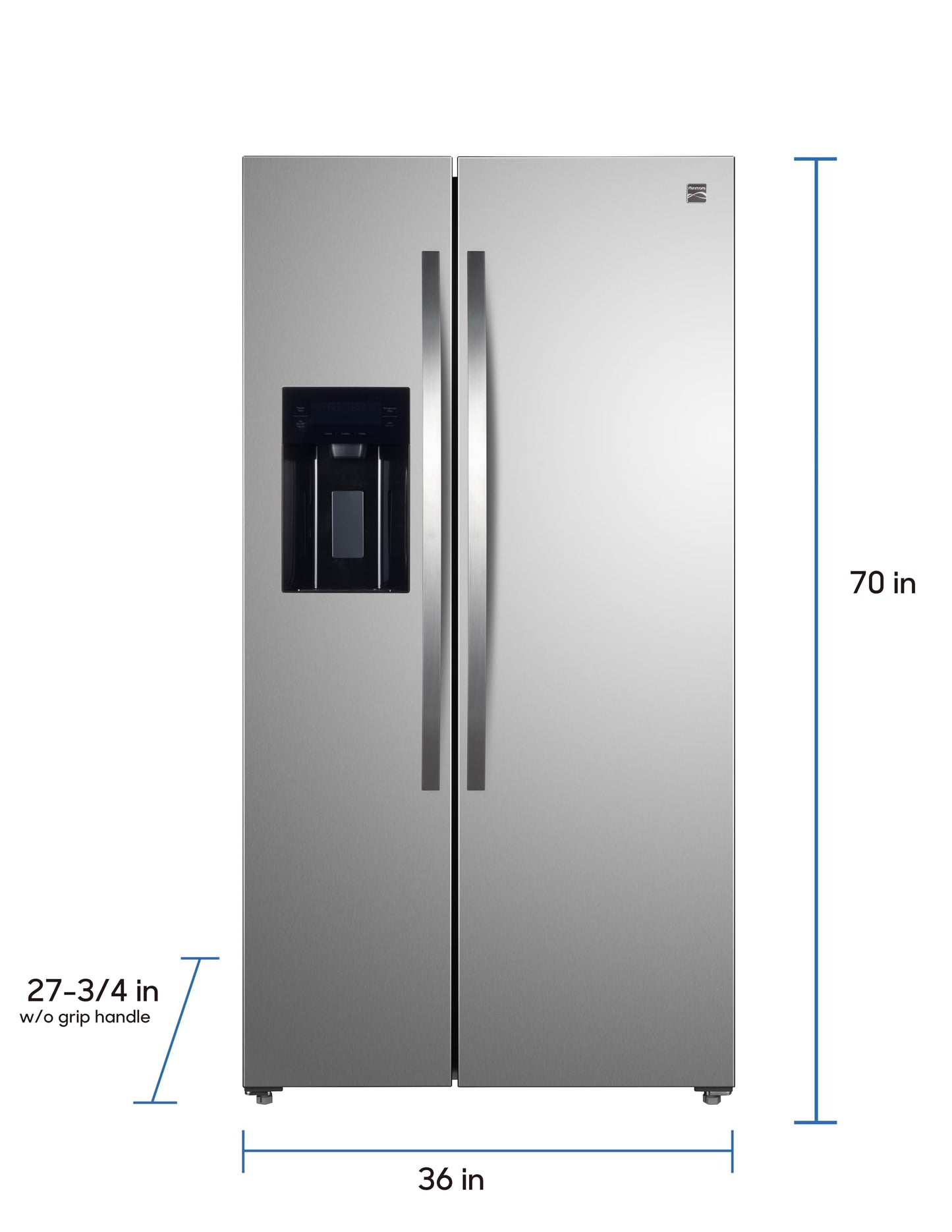 Kenmore 36" Side-by-Side Refrigerator with Freezer - Accela Chill