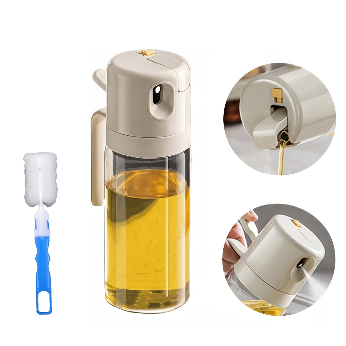 2-in-1 Oil Dispenser and Sprayer Bottle