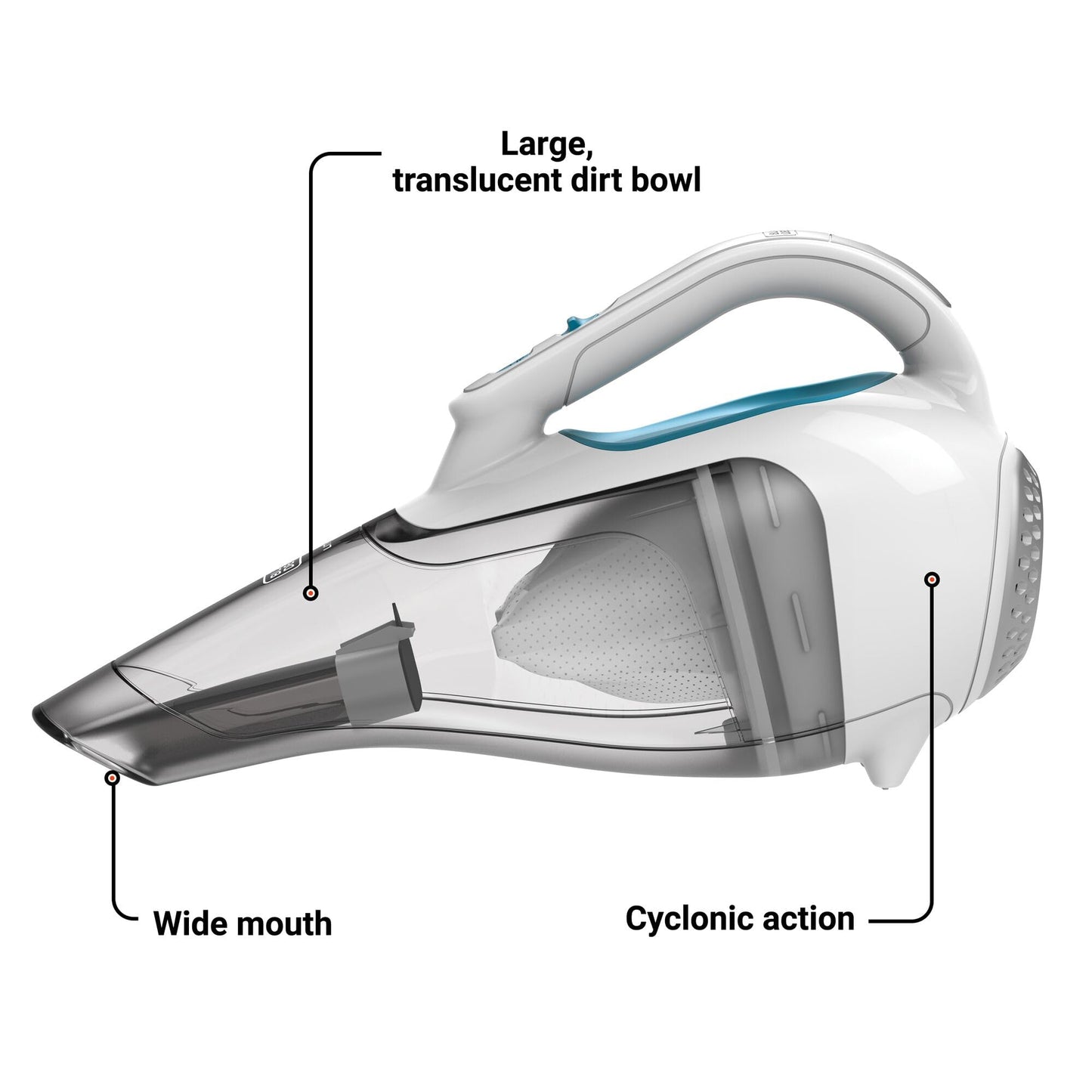 BLACK+DECKER Cordless Handheld Vacuum for Home & Car