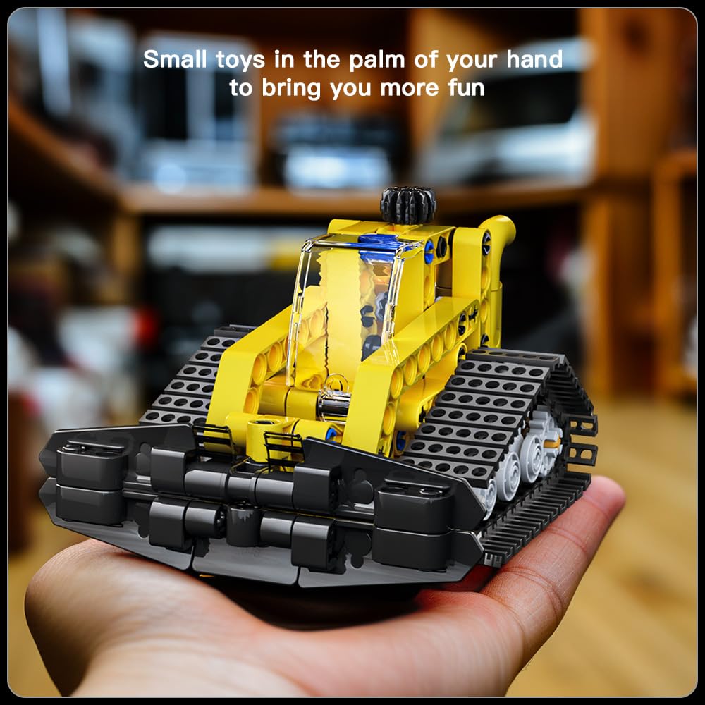 Mould King Snow Groomer Truck Bulldozer Building Toys, Creative STEM Models 24015 Building Blocks Kit, Collectible Ideas Construction Toys Truck Model Snow Groomer for Kids 8+(188PCS)