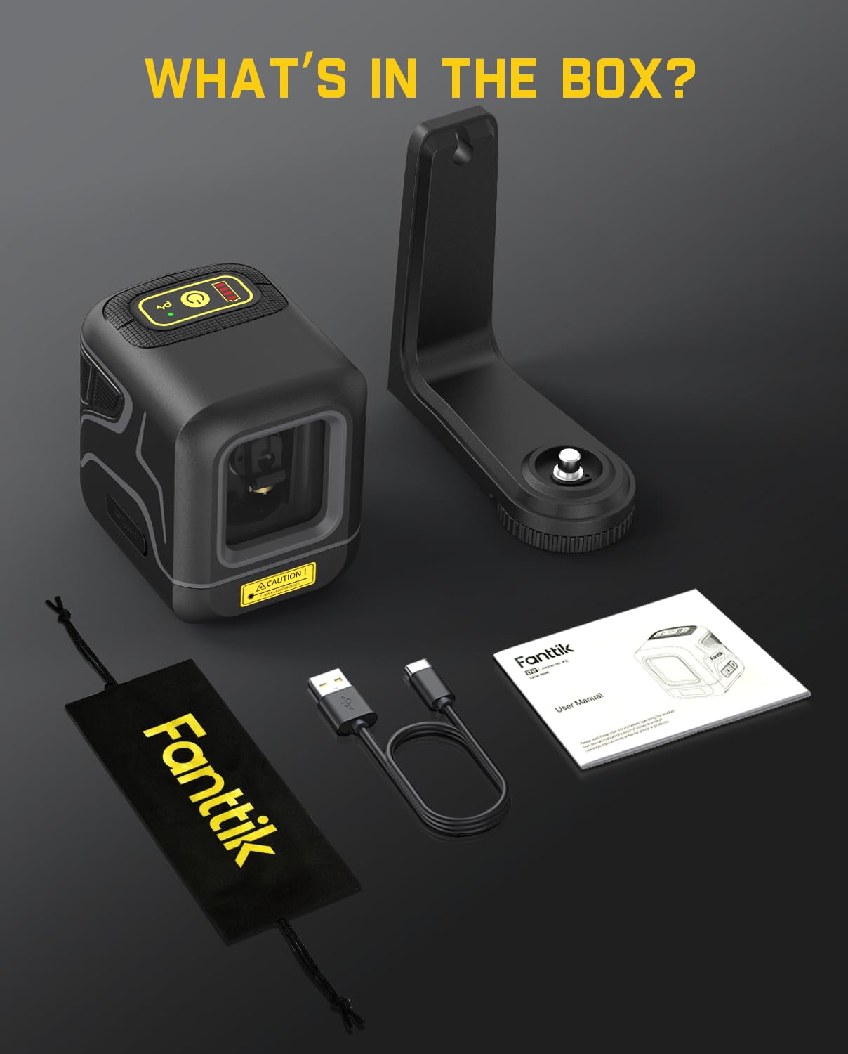 Fanttik 100ft Self-Leveling Green Laser Level
