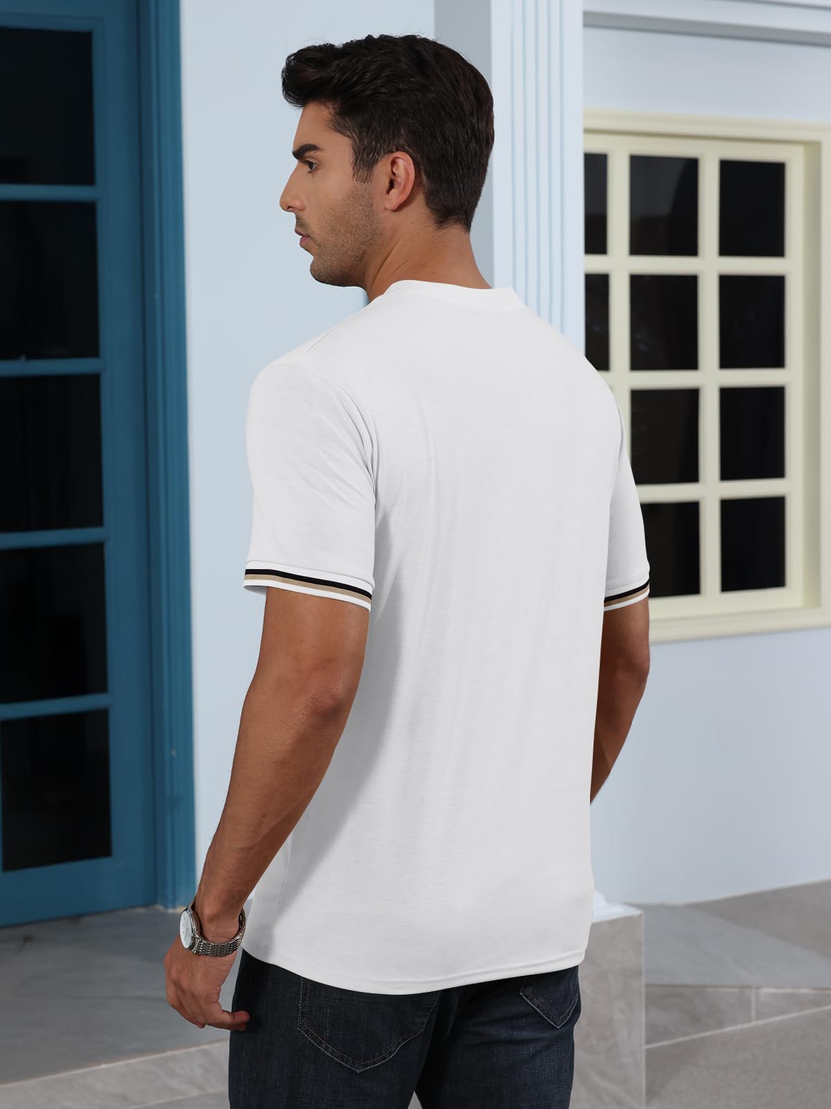 Men's Casual Short Sleeve Crew Neck T-Shirt