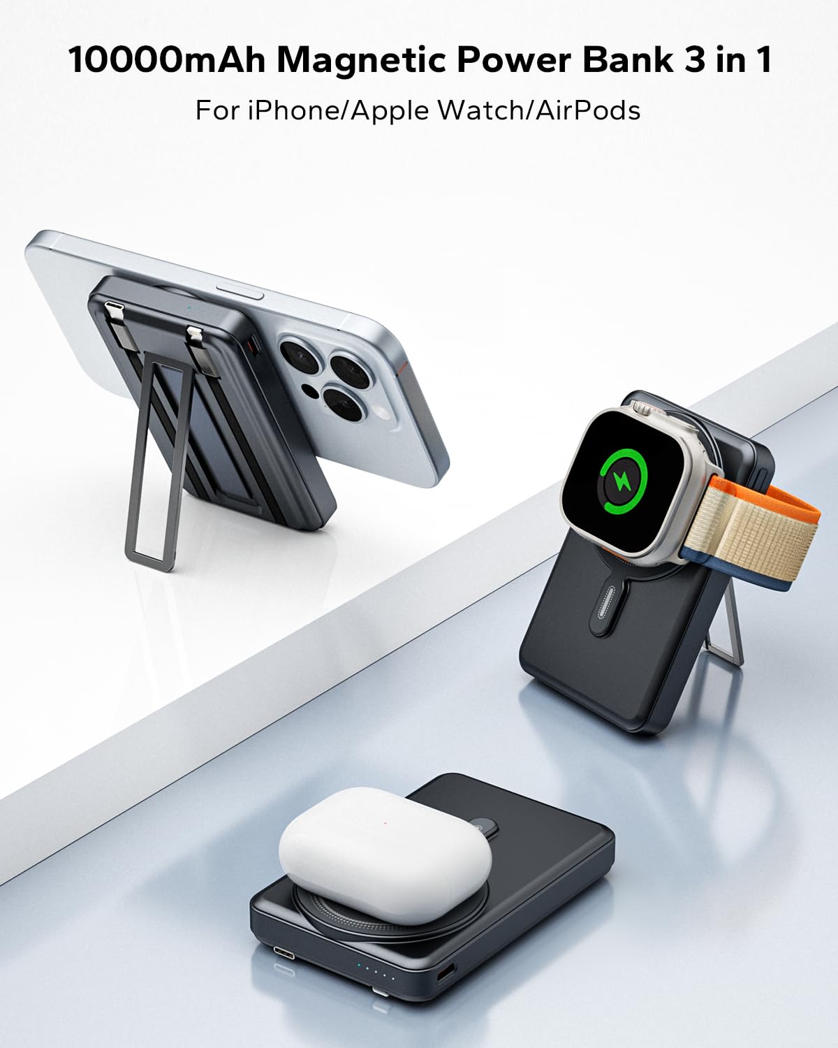 10000mAh Wireless Magnetic Power Bank for iPhone