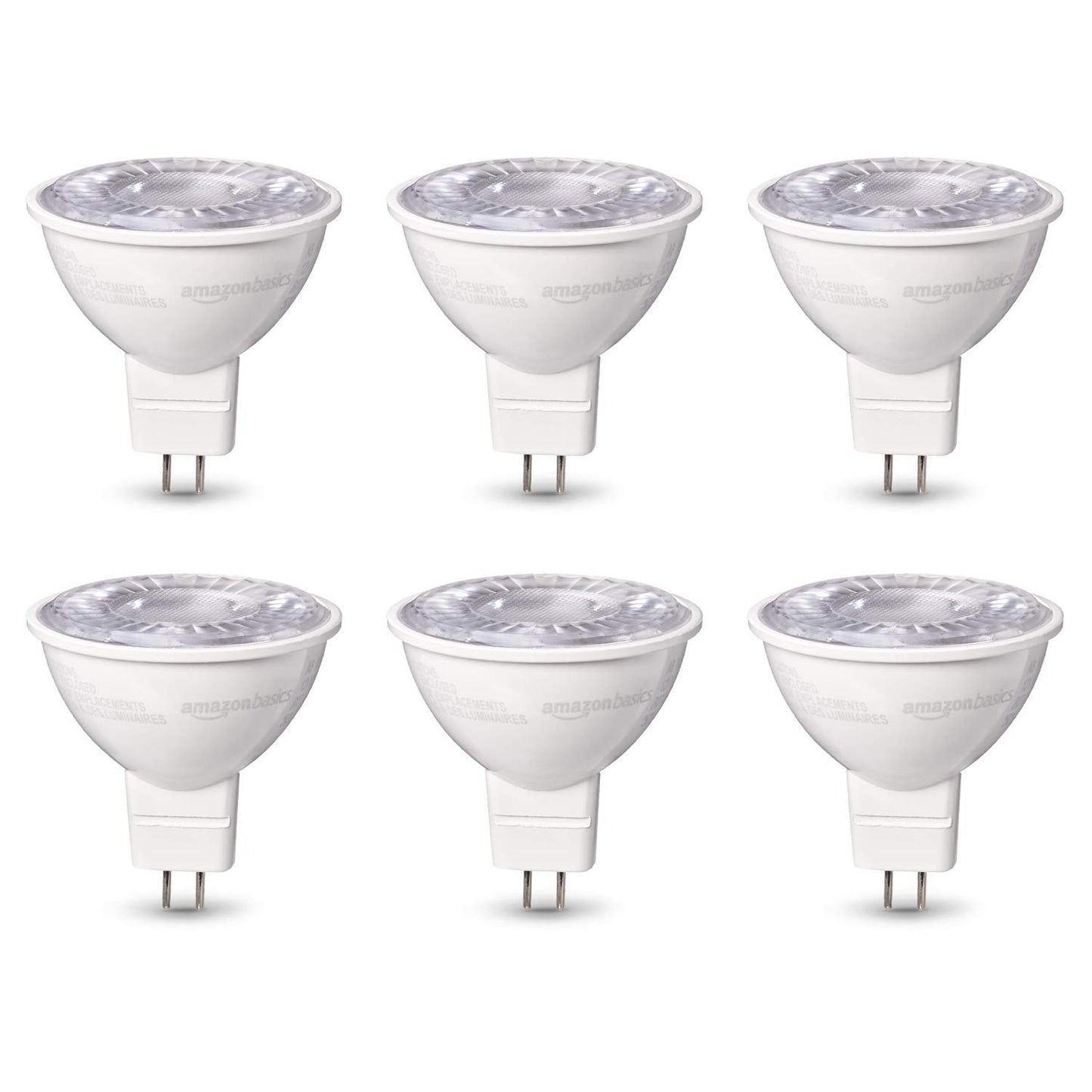 6-Pack Amazon Basics MR16 LED Light Bulbs