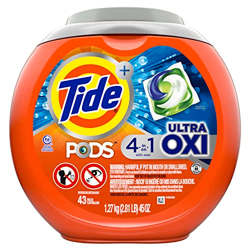 43 Count Tide PODS Ultra Oxi Laundry Detergent Pacs