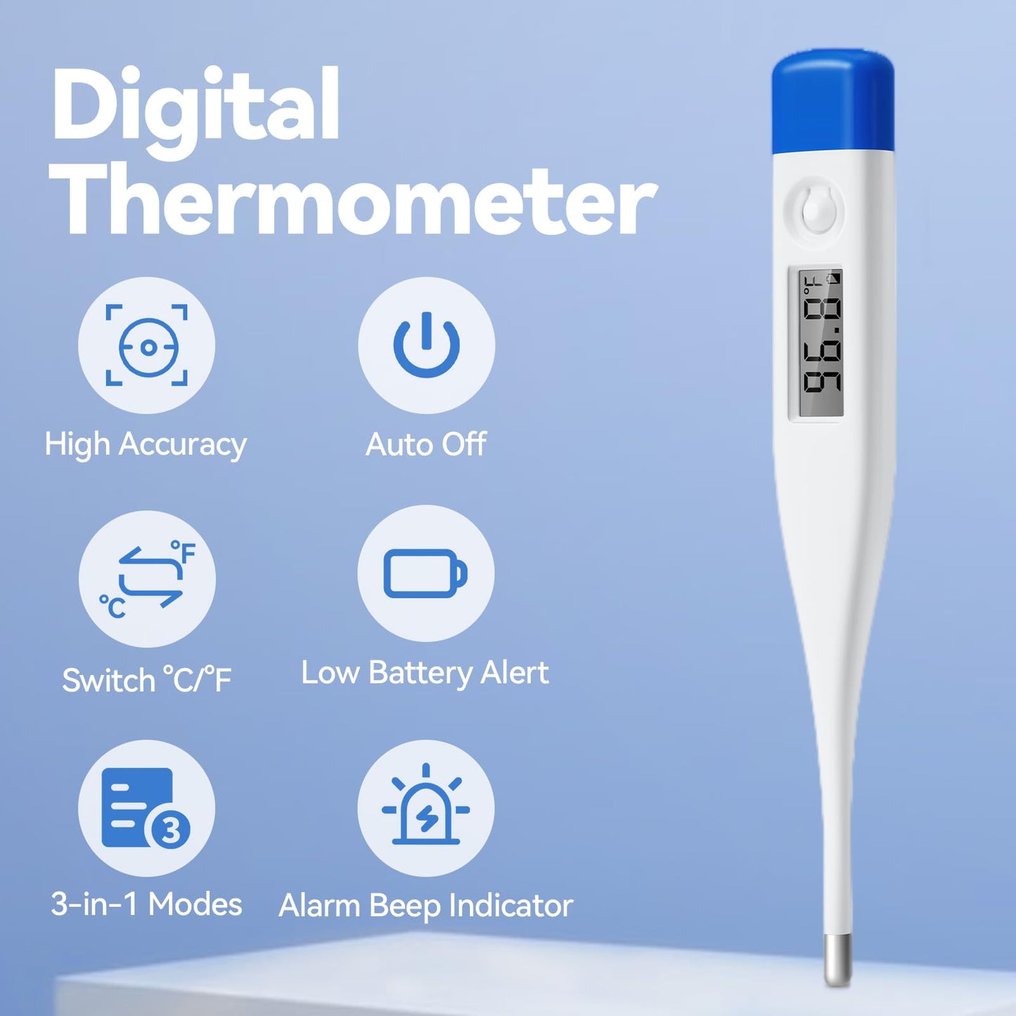 Berrcom Digital Thermometer for Adults and Kids