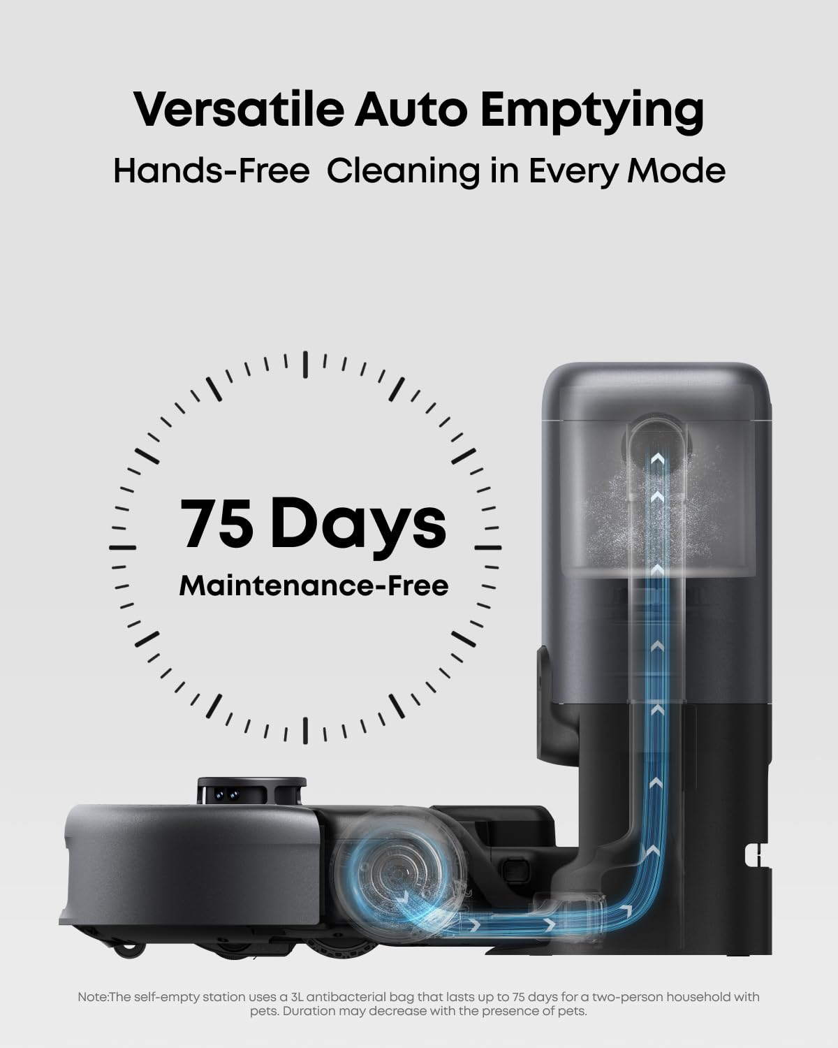 eufy 3-in-1 Robot Vacuum and Handheld Cleaner