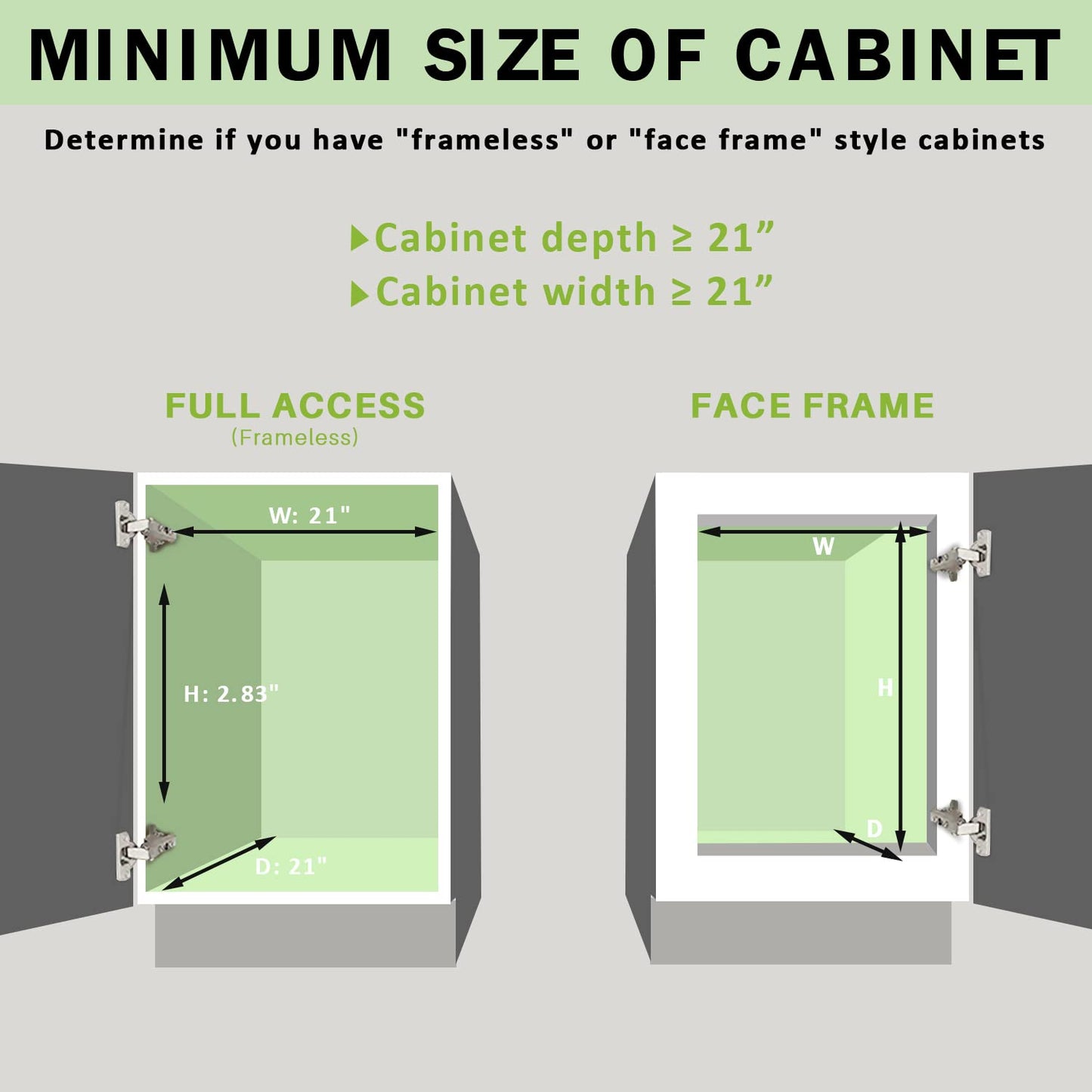 AHNR Pull Out Cabinet Organizer, Heavy Duty Cabinet Pull Out Shelves, Slide Out Cabinet Organizer Storage for Home, Pull Out Drawers for Kitchen Cabinets,20âW*21âD