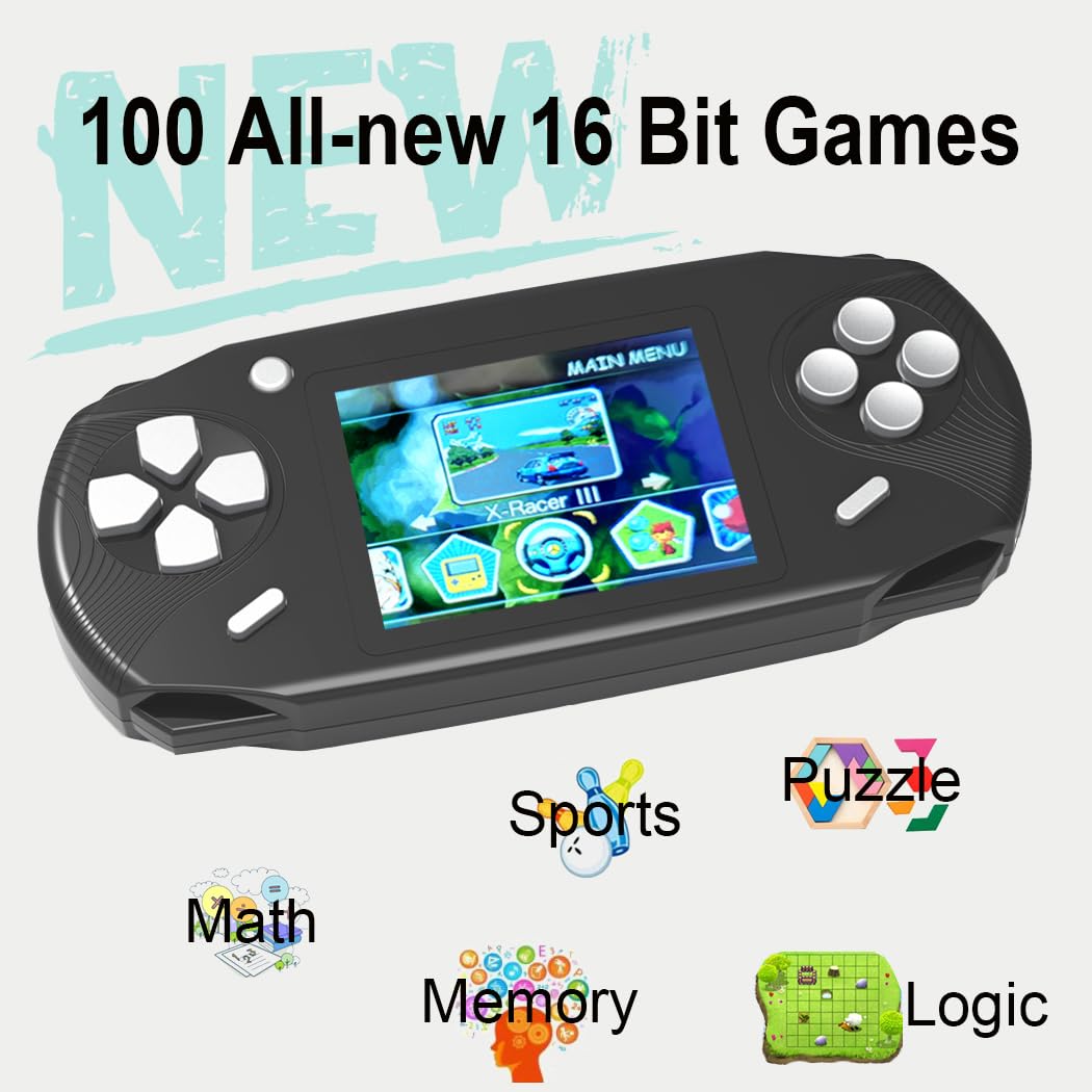 Handheld 16 Bit Retro Game Console with 100 Games