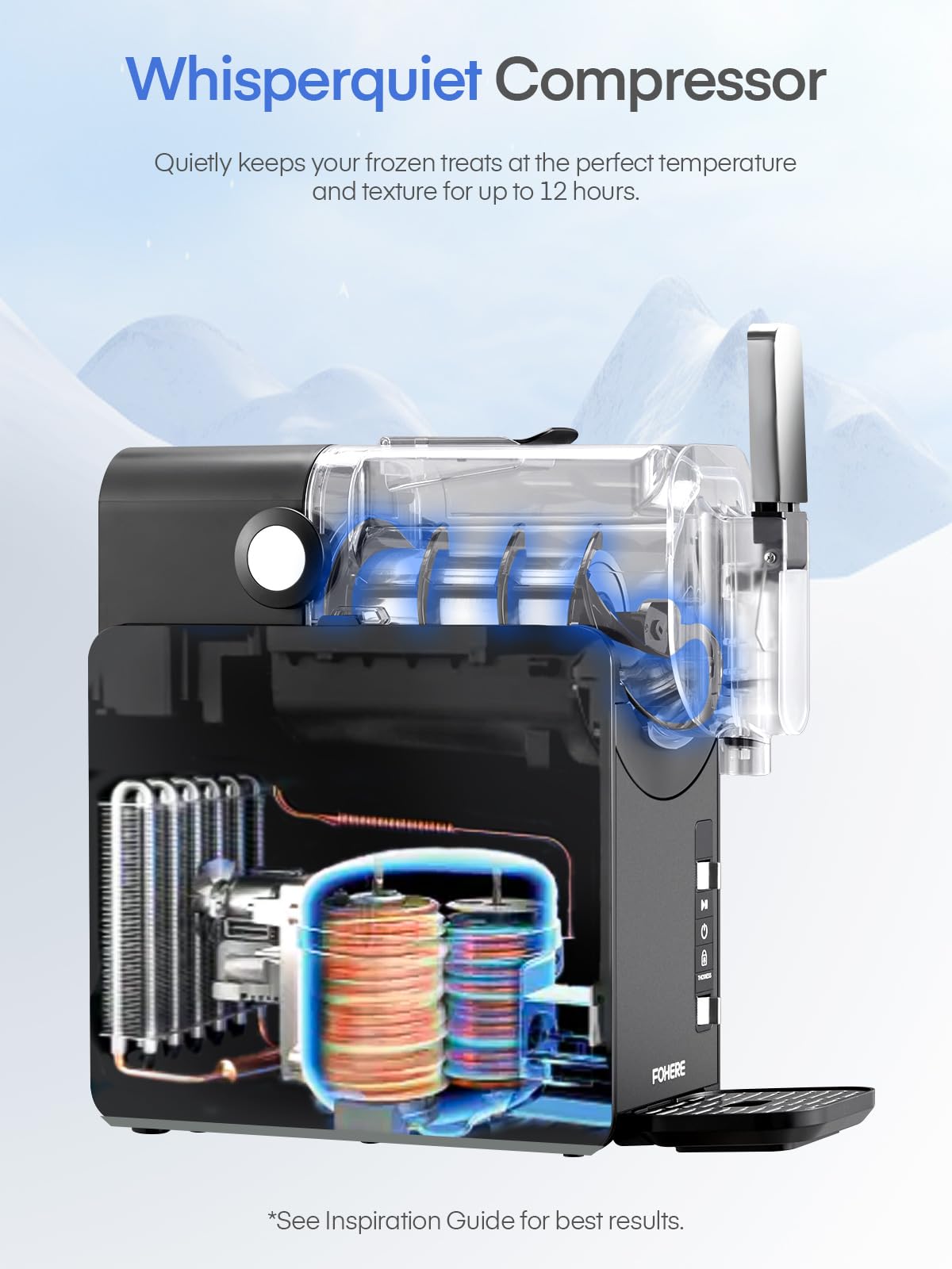 Slushie Machine with Self-Cleaning Function
