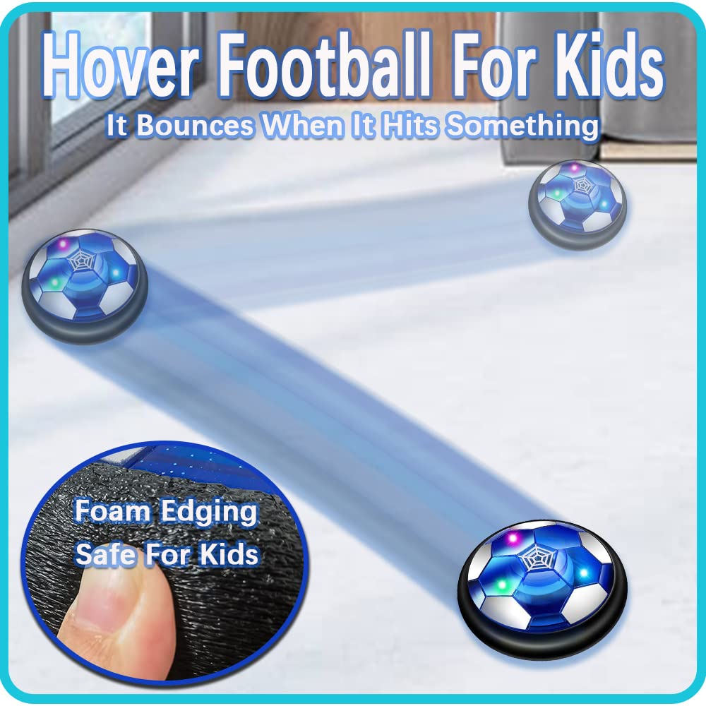 JRD&BS WINL Hover Soccer Ball Toys for Boys Girls Rechargeable Floating Soccer Ball with Led Lights Indoor Air Football Game Birthday Gifts for Kids 3-12 Yr