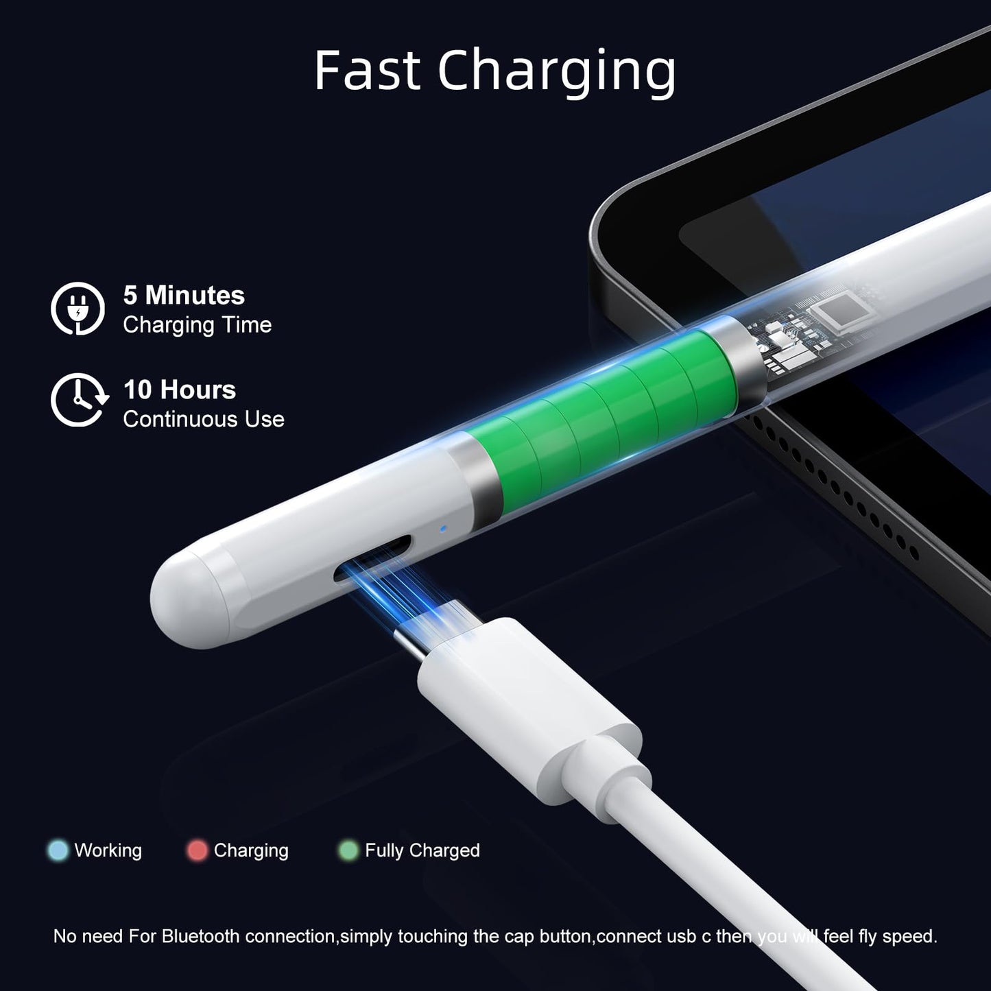 Stylus Pen for iPad 6th-11th Gen