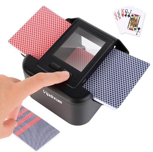 Automatic Card Shuffler, Dual Mode, USB Rechargeable