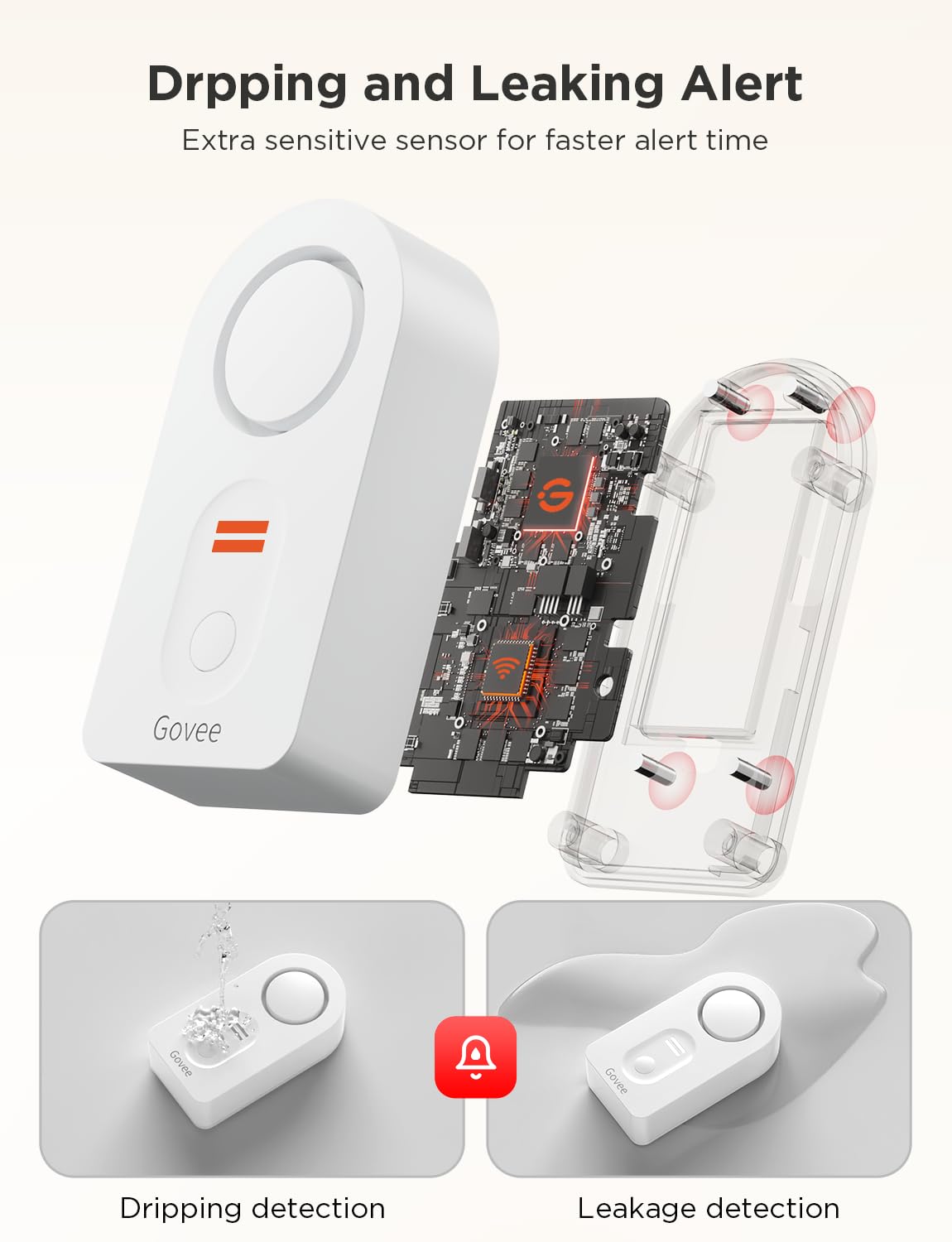 Govee 3-Pack Smart Water Leak Detector