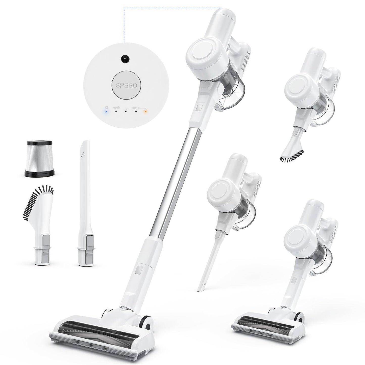 DUMOS Cordless Vacuum Cleaner with Powerful Suction