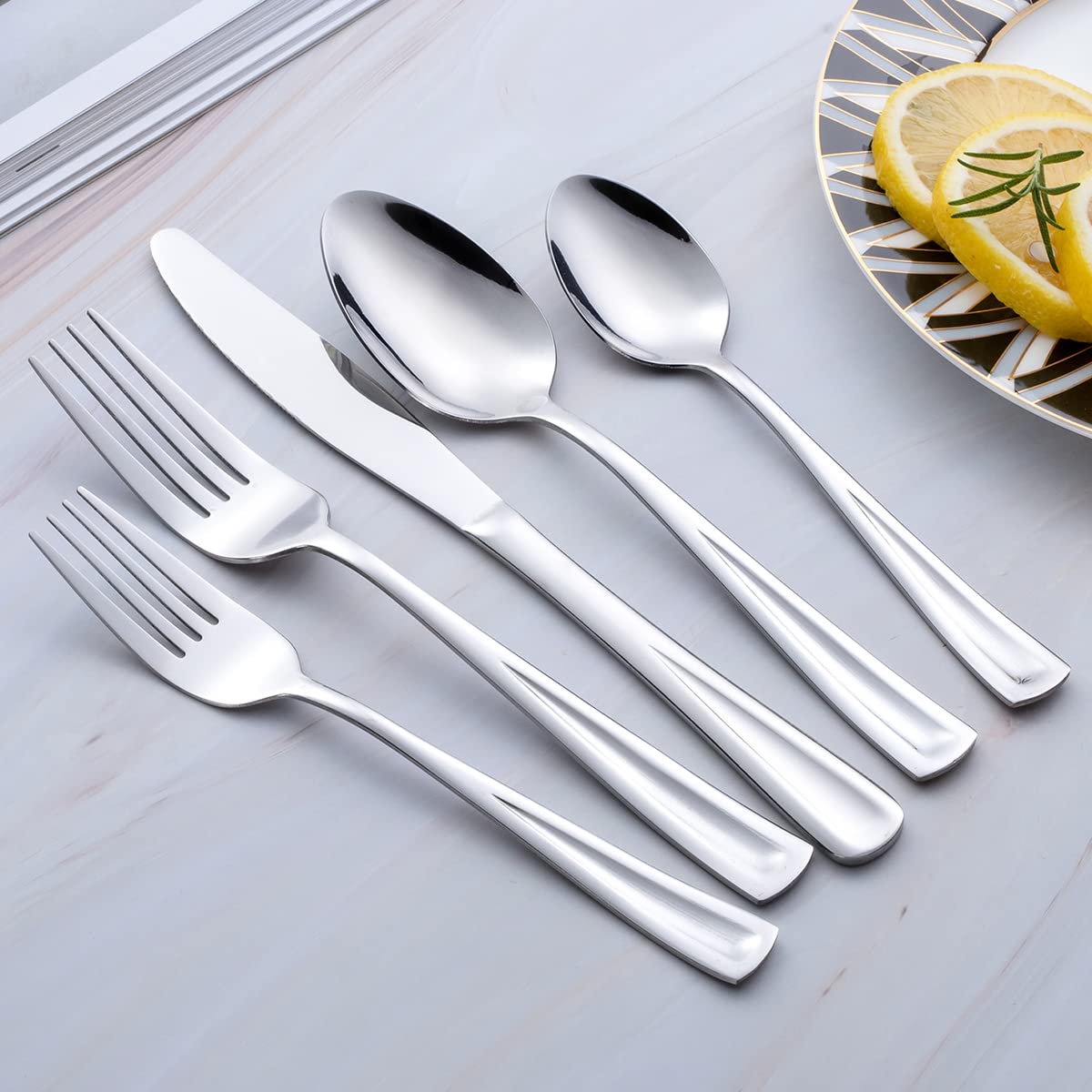 20-Piece Stainless Steel Flatware Set for 4
