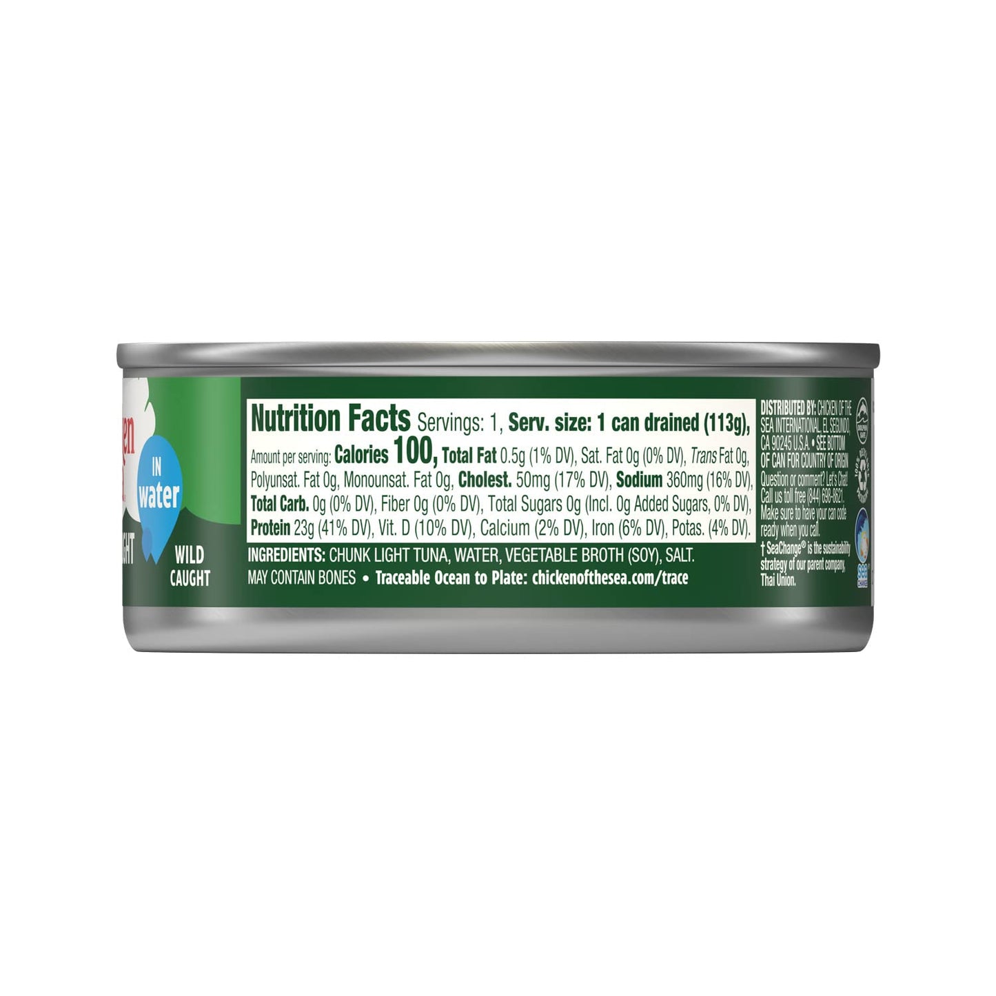 Chicken of the Sea Chunk Light Tuna, 24 Cans