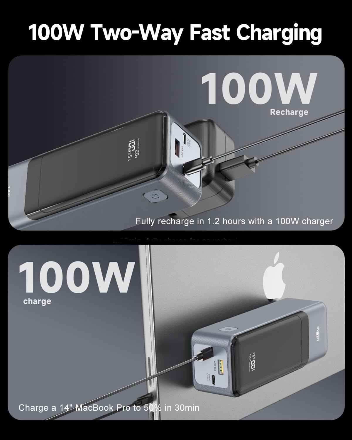 27000mAh Portable Laptop Power Bank Charger