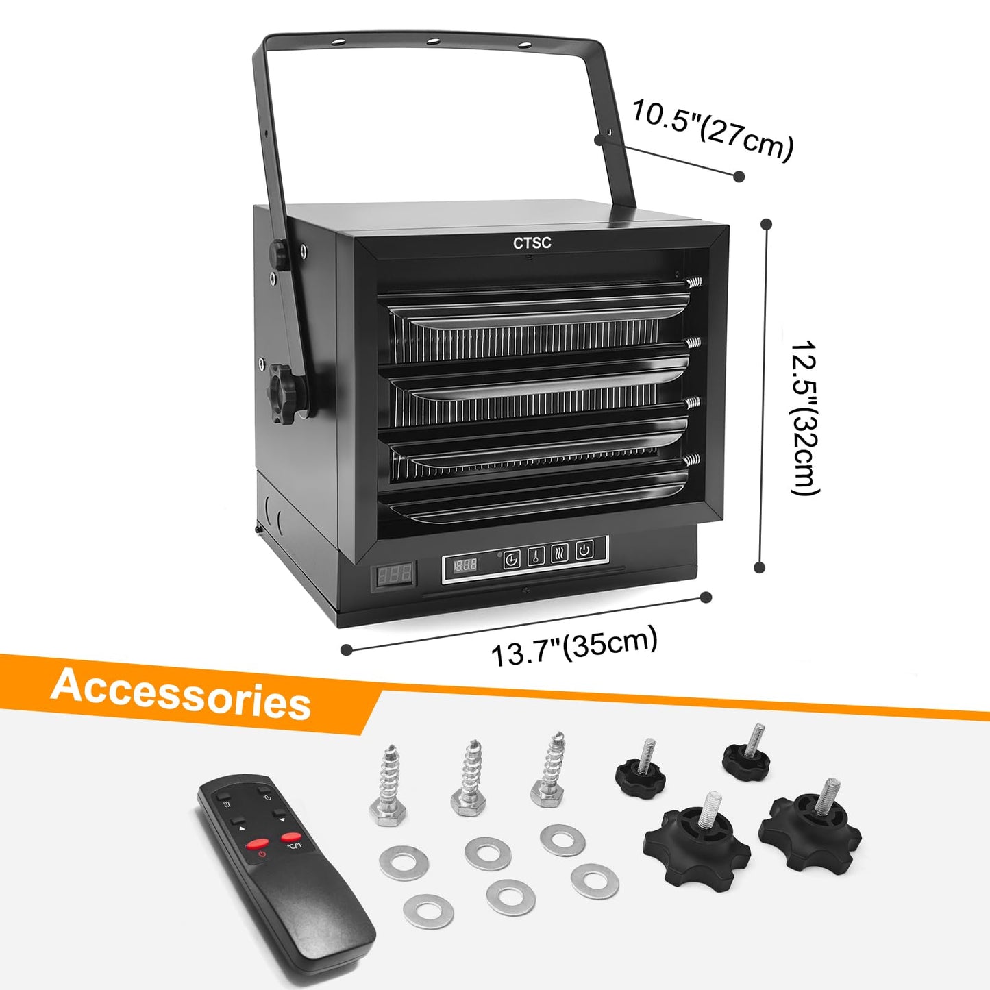 CTSC 7500W Electric Garage Heater with Remote Control