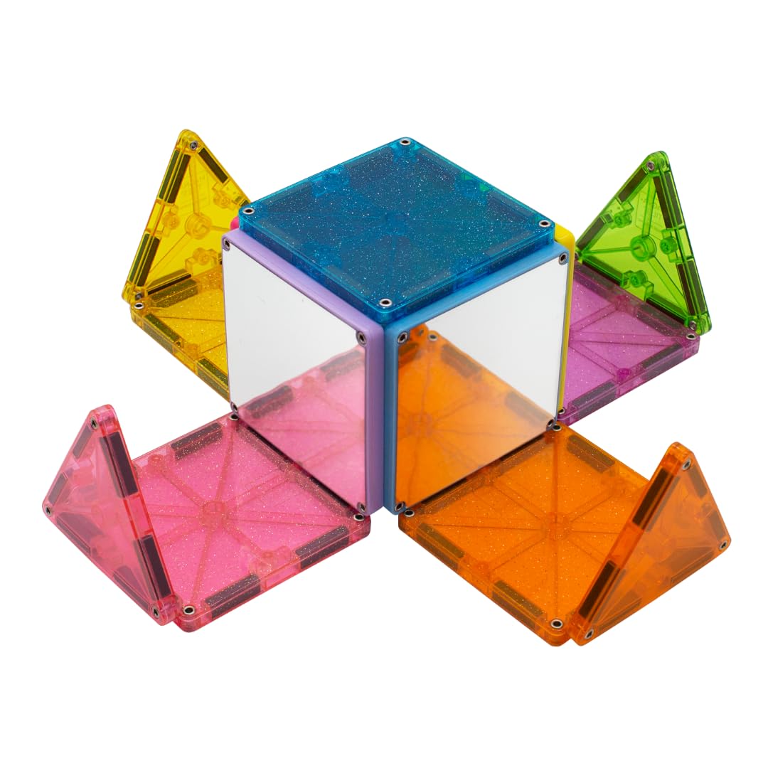 MAGNA-TILES 15-Piece Magnetic Building Set with Mirrors