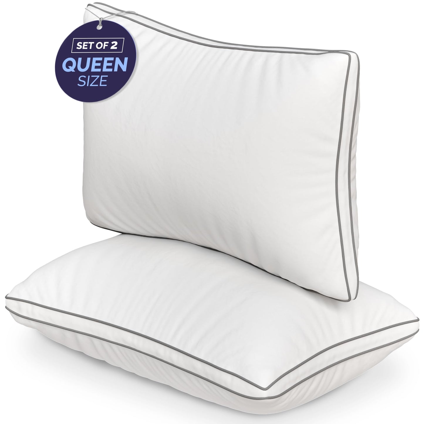 2 Pack TOOFLEE Luxury Down Alternative Pillows