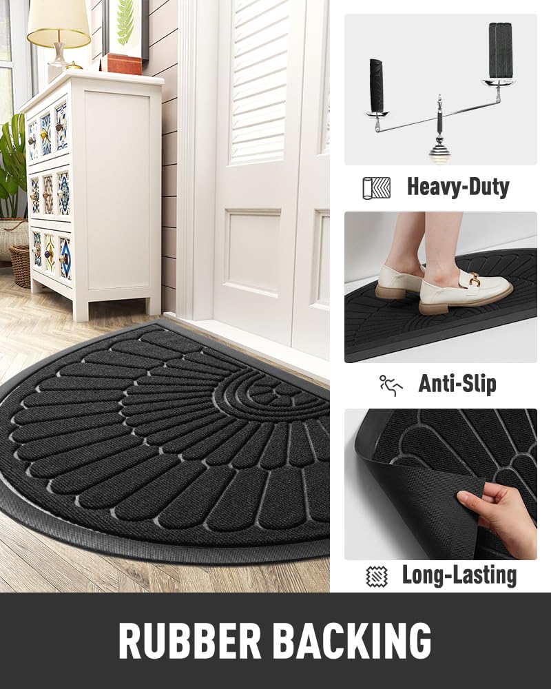 Durable Non-Slip Outdoor Entrance Doormat 17"x30"