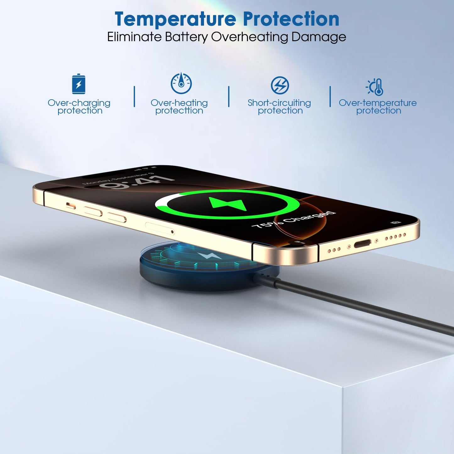2 Pack Magnetic Wireless Charger for iPhone