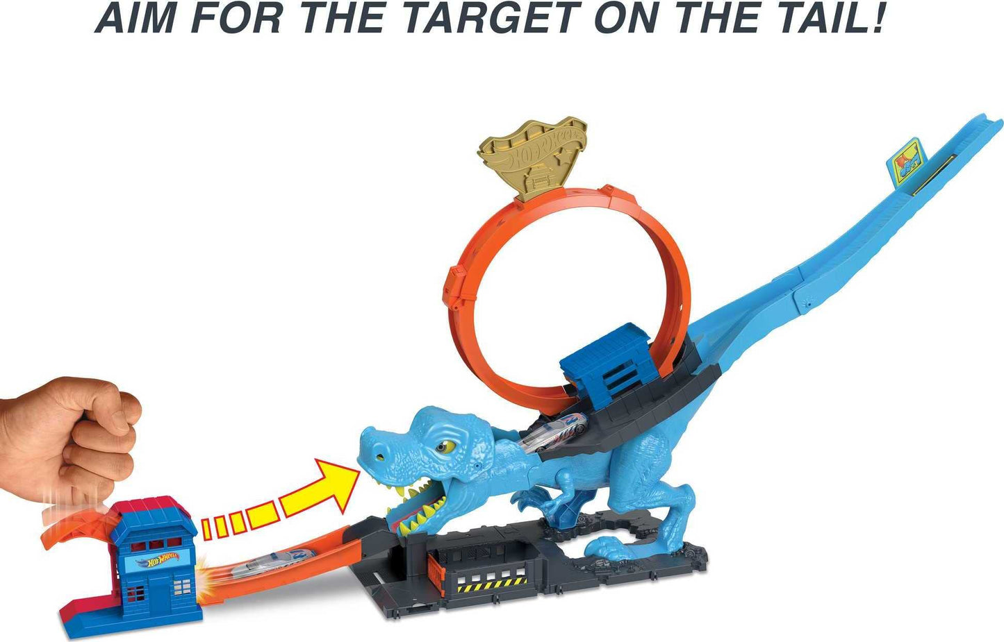 Hot Wheels T-Rex Chomp Down Track Set