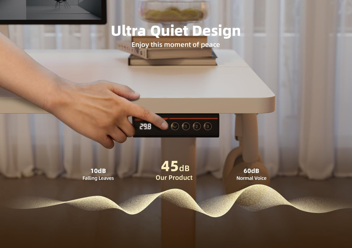 Electric Adjustable Standing Desk by YDN