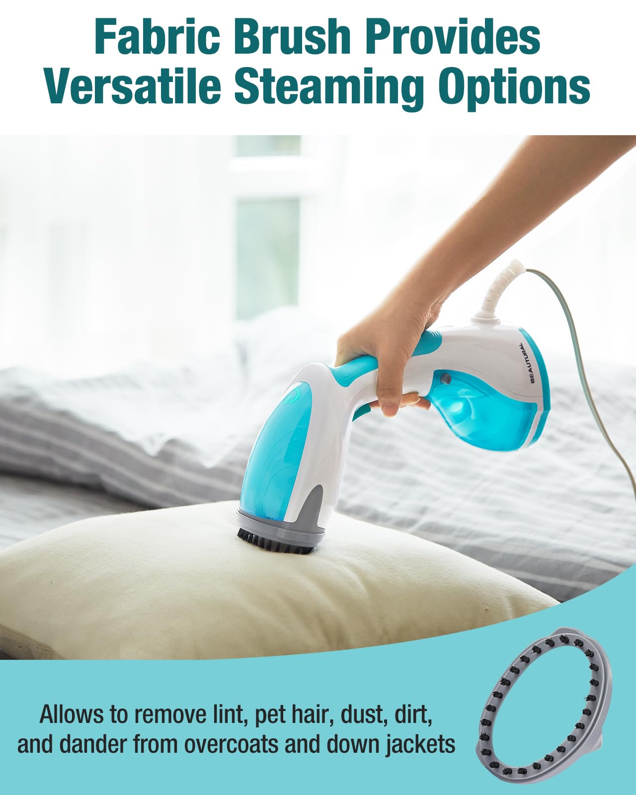 BEAUTURAL Portable Handheld Clothes Steamer