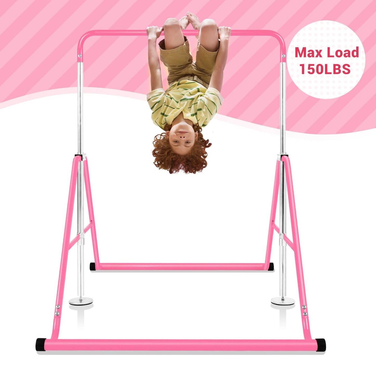 Height Adjustable Gymnastics Bar for Kids