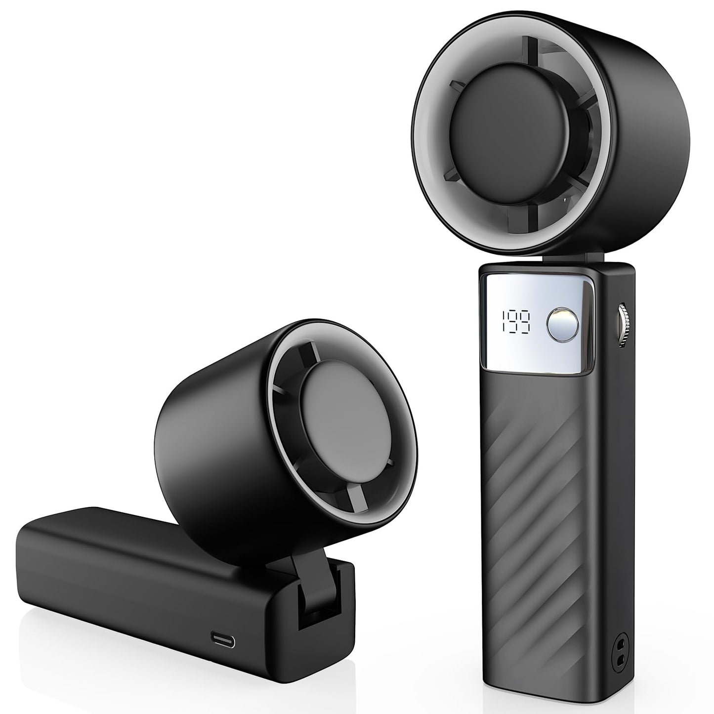 Portable Handheld Turbo Fan with LED Display