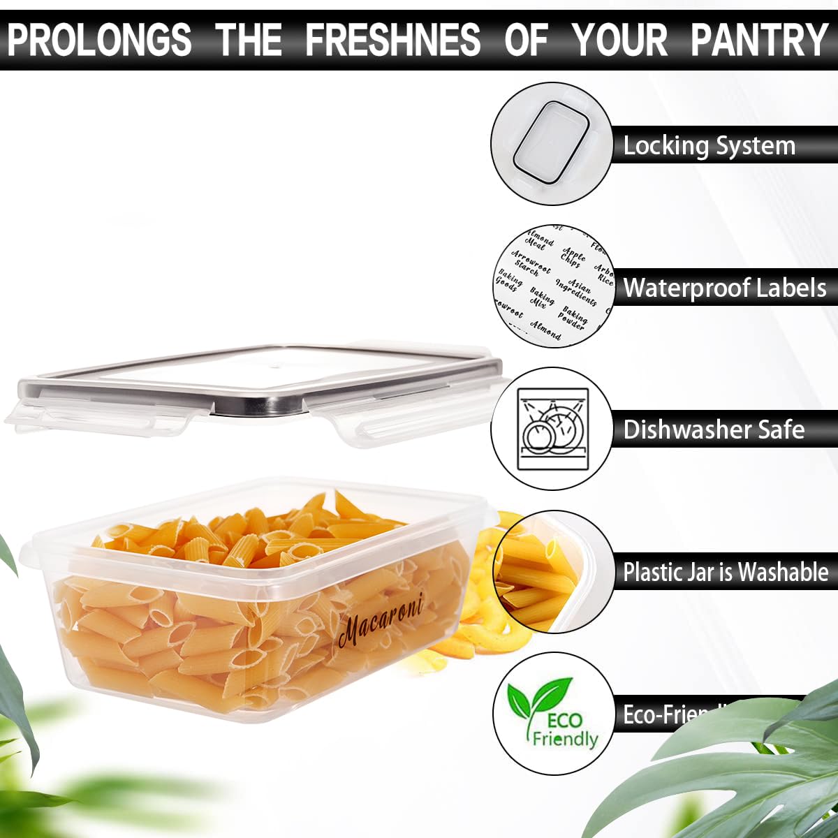 24 Pcs BPA-Free Food Storage Containers Set