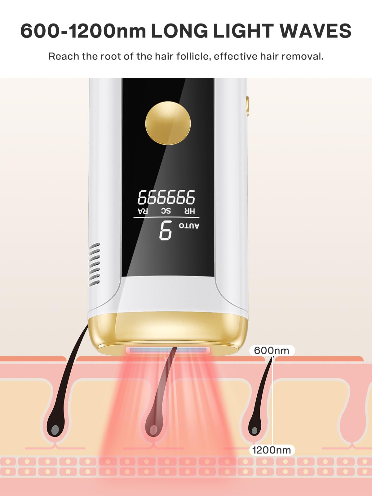 IPL Hair Removal Device for All Body Areas