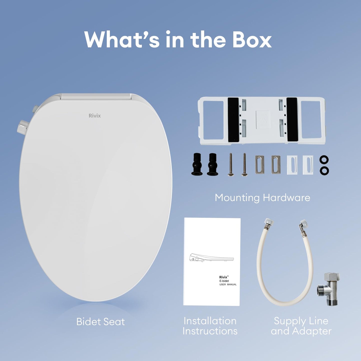 Rivix Heated Electric Bidet Toilet Seat