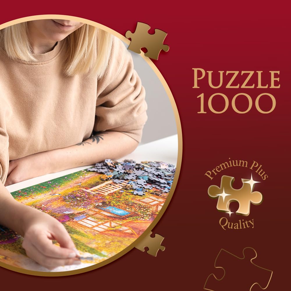 Trefl 1000-Piece Thatched Cottage Jigsaw Puzzle
