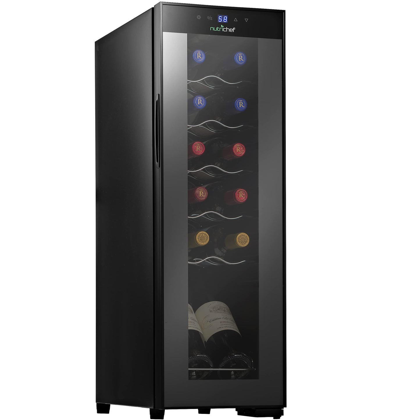 12-Bottle NutriChef Mini Wine Fridge Chiller