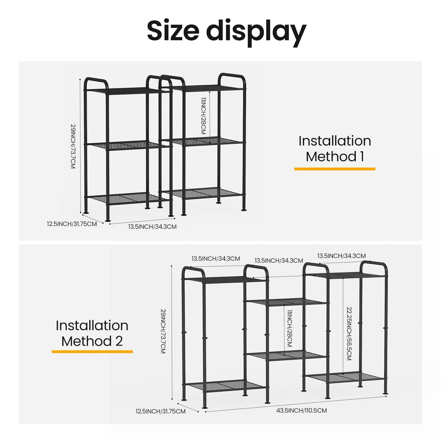 Expandable 6-Layer Shoe Rack for Easy Storage