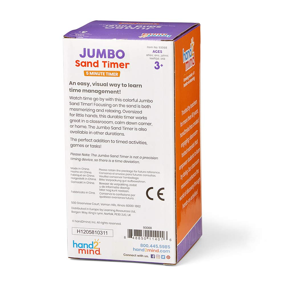 5-Minute Jumbo Sand Timer for Kids