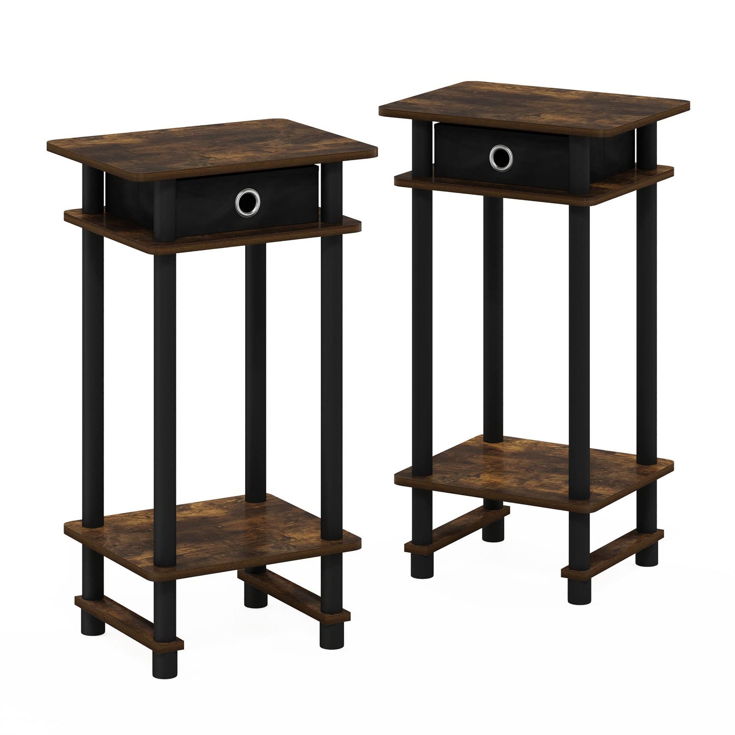 2-Pack Furinno Night Stand with Drawer