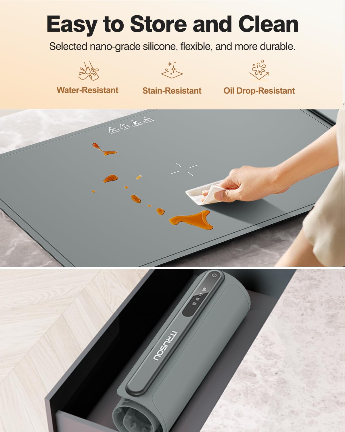 Electric Warming Tray with 3 Temperature Settings