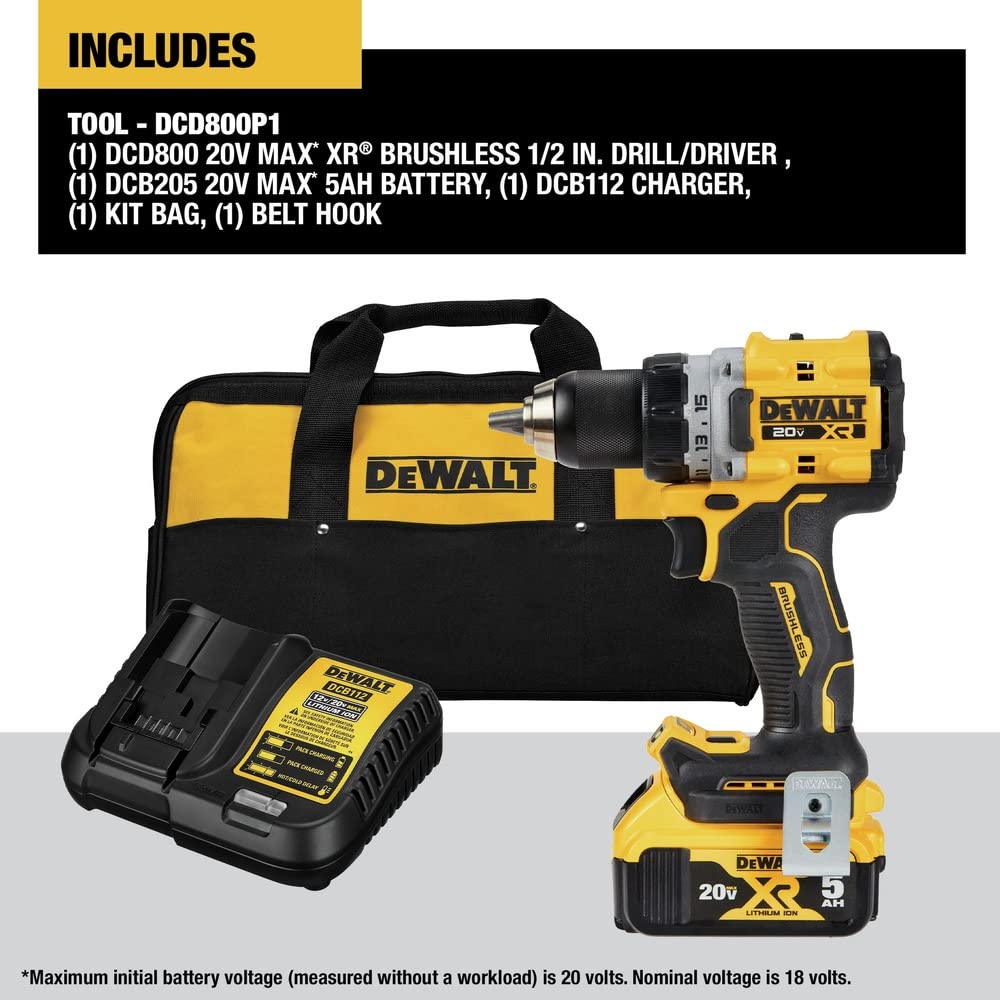 DEWALT 20V MAX XR Brushless Drill/Driver Kit